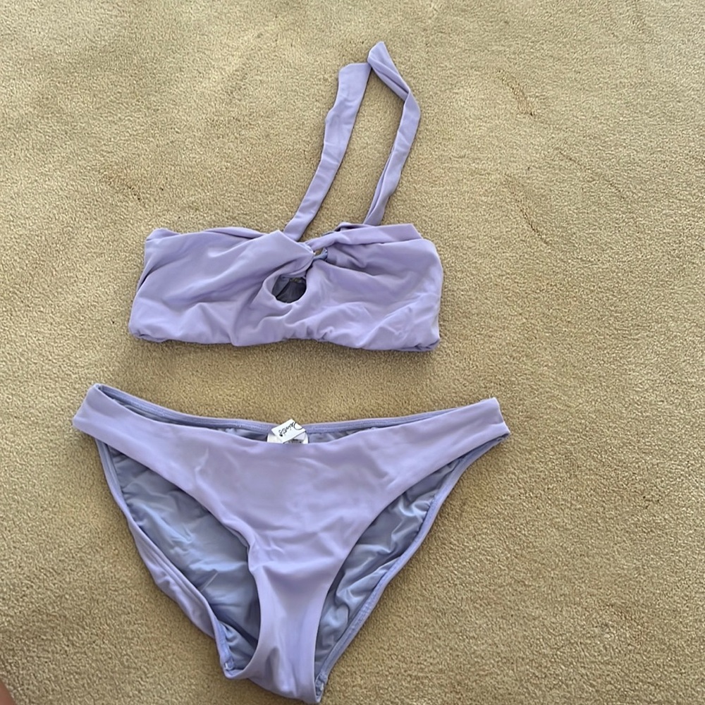Purple bathing suit
